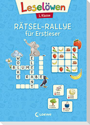 Leselöwen Rätsel-Rallye für Erstleser - 1. Klasse (Hellblau)