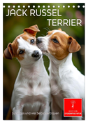Jack Russel Terrier - furchtlos und viel Selbstvertrauen (Tischkalender 2025 DIN A5 hoch), CALVENDO Monatskalender