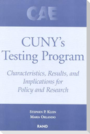 Cuny's Testing Program