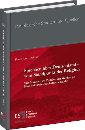 Deiters, Franz-Josef. Sprechen über Deutschland - vom Standpunkt der Religion - Vier Stimmen im Zeitalter der Weltkriege - - Eine kulturwissenschaftliche Studie. Schmidt, Erich Verlag, 2024.