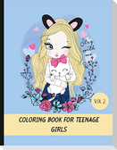 Coloring book for teenage girls