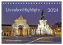 Lissabon Highlights von Petrus Bodenstaff (Tischkalender 2024 DIN A5 quer), CALVENDO Monatskalender