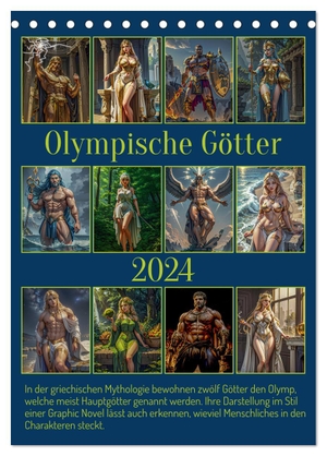 Braun, Werner. Olympische Götter (Tischkalender 2024 DIN A5 hoch), CALVENDO Monatskalender - Griechische Mythologie als Graphic Novel. Calvendo, 2023.