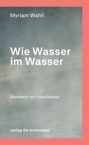 Wahli, Myriam. Wie Wasser im Wasser. Brotsuppe, Verlag Die, 2026.