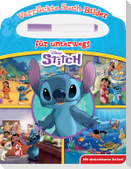 Disney Stitch - Verrückte Such-Bilder für unterwegs - Wimmelbuch - Pappbilderbuch mit Stift und abwischbaren Seiten ab 3 Jahren