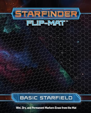 Engle, Jason A / Stephen Radney-Macfarland. Starfinder Flip-Mat: Basic Starfield. Diamond Comic Distributors, 2017.