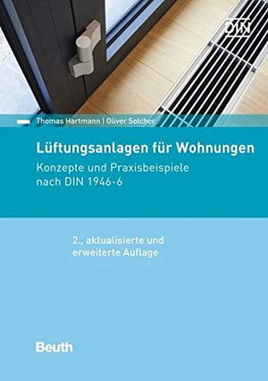 Hartmann, Thomas / Oliver Solcher. Lüftungssysteme für Wohnungen - Konzepte und Praxisbeispiele nach DIN 1946-6. Beuth Verlag, 2021.