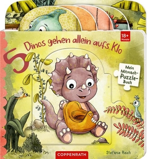 Mein Mitmach-Puzzle-Buch: 5 Dinos gehen allein aufs Klo. Coppenrath, 2026.