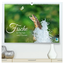 Fische in Teichen und Flüssen (hochwertiger Premium Wandkalender 2024 DIN A2 quer), Kunstdruck in Hochglanz