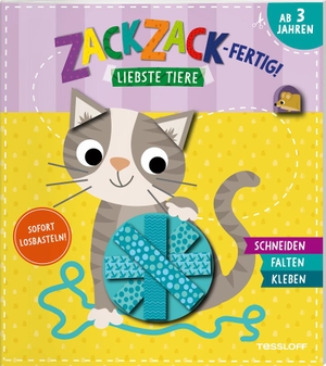 Zack, zack - fertig! Liebste Tiere - Schneiden. Falten. Kleben. Für Kinder ab 3 Jahren. Tessloff Verlag, 2023.