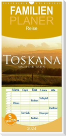 Familienplaner 2024 - Toskana ¿ Magie der Farben mit 5 Spalten (Wandkalender, 21 x 45 cm) CALVENDO