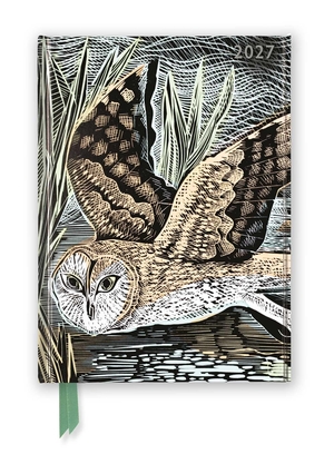 Flame, Tree. Angela Harding - Sumpfeule - Terminkalender 2027 - Original Flame Tree Publishing DIN A5-Diary [Terminkalender]. Browntrout Verlags GmbH, 2026.