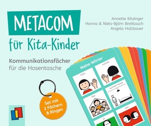 Breitlauch, Niels-Björn / Breitlauch, Hanna et al. METACOM für Kita-Kinder¿ - Kommunikationsfächer für die Hosentasche - Set mit 2 Fächern & Ringen. Verlag an der Ruhr GmbH, 2026.