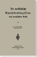 Die verkäufliche Apothekenkonzession nach preußischem Recht