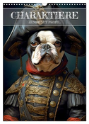 CHARAKTIERE Hunde mit Profil (Wandkalender 2024 DIN A3 hoch), CALVENDO Monatskalender