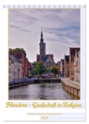 Flandern - Grafschaft in Belgien (Tischkalender 2025 DIN A5 hoch), CALVENDO Monatskalender
