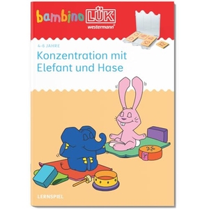 bambinoLÜK. Kindergarten/Vorschule Konzentration mit Elefant und Hase. Westermann Lernwelten, 2025.