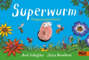 Scheffler, Axel / Julia Donaldson. Superwurm-Fingerpuppenbuch - Vierfarbiges Pappbilderbuch. Julius Beltz GmbH, 2023.