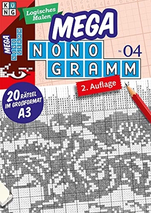 Mega-Nonogramm 04 - 20 Rätsel in Großformat A3. Keesing Schweiz AG, 2019.