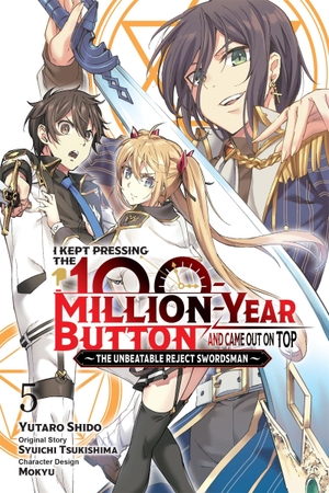 Hutton, Luke / Mokyu, Mokyu et al. I Kept Pressing the 100-Million-Year Button and Came Out on Top, Vol. 5 (manga). Little, Brown & Company, 2024.