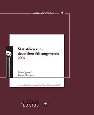Ebermann, Thomas / Rainer Sprengel. Statistiken zum Deutschen Stiftungswesen 2007. De Gruyter Oldenbourg, 2007.