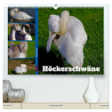 Faszination Höckerschwäne (hochwertiger Premium Wandkalender 2025 DIN A2 quer), Kunstdruck in Hochglanz