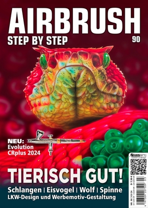 Hassler, Roger / Katja Hassler (Hrsg.). Airbrush Step by Step 90 - Tierisch gut. newart medien & design, 2024.