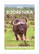 SÜDAFRIKA - WILDTIERE IM PORTRAIT (Wandkalender 2025 DIN A2 hoch), CALVENDO Monatskalender