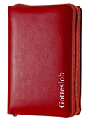 Gotteslob Taschenausgabe Region Ost. Cabra-Leder rot mit Reißverschluss