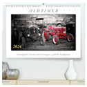 Oldtimer - nostalgische Trecker und Lastwagen (hochwertiger Premium Wandkalender 2024 DIN A2 quer), Kunstdruck in Hochglanz