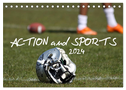 Action and Sports (Tischkalender 2024 DIN A5 quer), CALVENDO Monatskalender