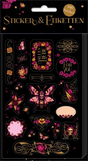 Sticker und Etiketten - Stickerbogen mit 100 Stickern (Passion for Pages). Coppenrath, 2025.