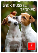 Jack Russel Terrier - furchtlos und viel Selbstvertrauen (Wandkalender 2025 DIN A2 hoch), CALVENDO Monatskalender