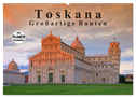 Toskana - Großarige Bauten (Wandkalender 2024 DIN A2 quer), CALVENDO Monatskalender