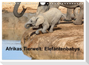 Afrikas Tierwelt: Elefantenbabys (Wandkalender 2025 DIN A4 quer), CALVENDO Monatskalender