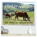 Hinterwälder - Die Kühe aus dem Schwarzwald (hochwertiger Premium Wandkalender 2025 DIN A2 quer), Kunstdruck in Hochglanz