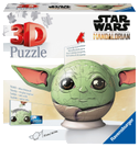 Ravensburger 3D Puzzle 11556 - Puzzle-Ball Grogu - Puzzle-Ball mit ansteckbaren Ohren - für große und kleine Star Wars und Mandalorian Fans ab 6 Jahren