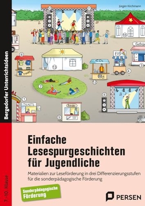Kirchmann, Jürgen. Einfache Lesespurgeschichten für Jugendliche - Materialien zur Leseförderung in drei Differenzier ungsstufen für die sonderpädagogische Förderung (7. bis 10. Klasse). Persen Verlag i.d. AAP, 2023.