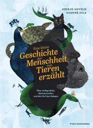 Akveld, Joukje. Eine kleine Geschichte der Menschheit von Tieren erzählt - Prachtband mit faszinierenden, preisgekrönten Illustrationen zu Geschichten über die Menschheit aus der Perspektive der Tiere.. Freies Geistesleben GmbH, 2025.