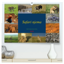 Safari njema - Safari Impressionen Kenia (hochwertiger Premium Wandkalender 2025 DIN A2 quer), Kunstdruck in Hochglanz