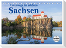Unterwegs im schönen Sachsen (Tischkalender 2024 DIN A5 quer), CALVENDO Monatskalender