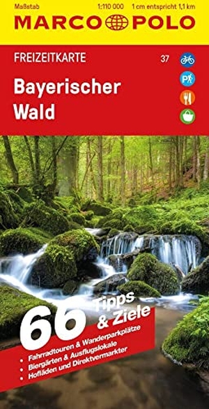 MARCO POLO Freizeitkarte 37 Bayerischer Wald 1:110.000. Mairdumont, 2023.