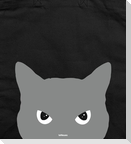 Katze, schwarz