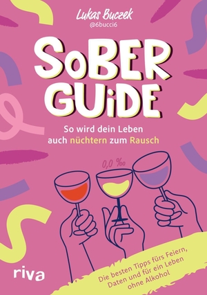 Buczek, Lukas. Sober Guide - So wird dein Leben auch nüchtern zum Rausch - Die besten Tipps fürs Feiern, Daten und ein Leben ohne Alkohol | bewährte Sober Hacks von @6bucci6. riva Verlag, 2026.