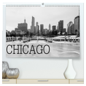 Icy Chicago (hochwertiger Premium Wandkalender 2024 DIN A2 quer), Kunstdruck in Hochglanz