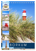 Borkum Strandspaziergang (Tischkalender 2025 DIN A5 hoch), CALVENDO Monatskalender