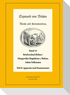Der Briefwechsel zwischen Sigmund von Birken und Margaretha Magdalena von Birken und Adam Volkmann
