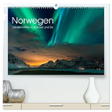 Norwegen, Landschaften in Schnee und Eis (hochwertiger Premium Wandkalender 2024 DIN A2 quer), Kunstdruck in Hochglanz