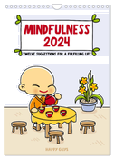 Mindfulness 2024 (Wall Calendar 2024 DIN A4 portrait), CALVENDO 12 Month Wall Calendar