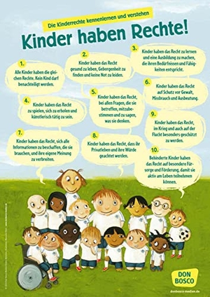 Wir haben Rechte! - Die UN Kinderrechte als DIN-A1 Plakat. Don Bosco Medien GmbH, 2016.